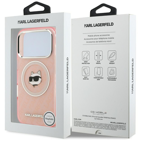 Karl Lagerfeld IML Choupette Head Logo MagSafe phone case for iPhone 17 Pro Max