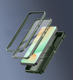 Armored case for Samsung Galaxy S24 FE, Dexnor Full Body (Two Frames), green