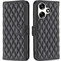 Flip case for Infinix Hot 30, Wallet, BINFEN COLOR, black