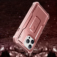 Armored case for iPhone 13 Pro, Dexnor Full Body, pink rose gold