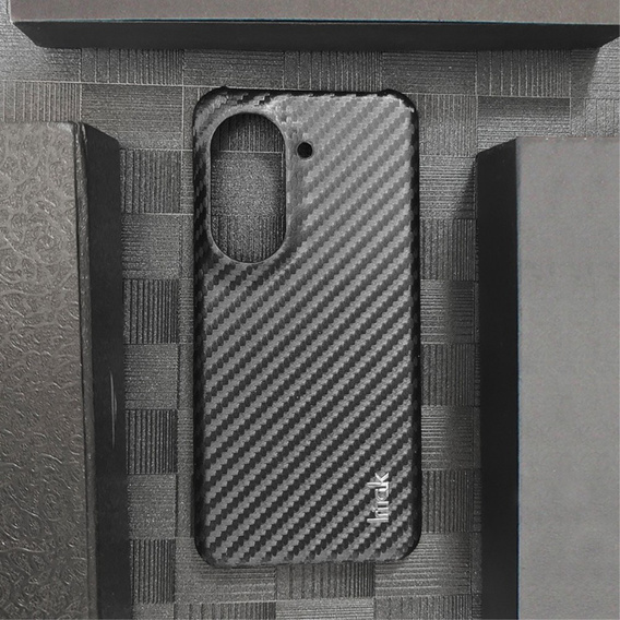 IMAK Case for Asus Zenfone 9 5G / 10 5G, Ruiyi Series Case Carbon, black