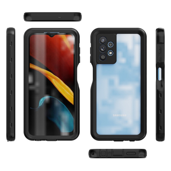 IP68 Waterproof Case for Samsung Galaxy A13 4G, SHELLBOX, black