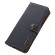 KHAZNEH RFID case for Xiaomi Poco F6 Pro, Litchi Texture, blue