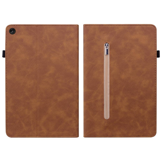 Case for Lenovo Tab M10 10.1 Gen 3, Wallet Pen Slot, brown