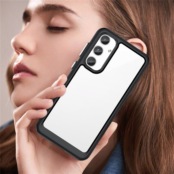 Case for Samsung Galaxy A55 5G, Fusion Hybrid, transparent / black