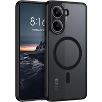 Case for Xiaomi Poco X7 Pro 5G, for MagSafe, ERBORD Matt Case, black