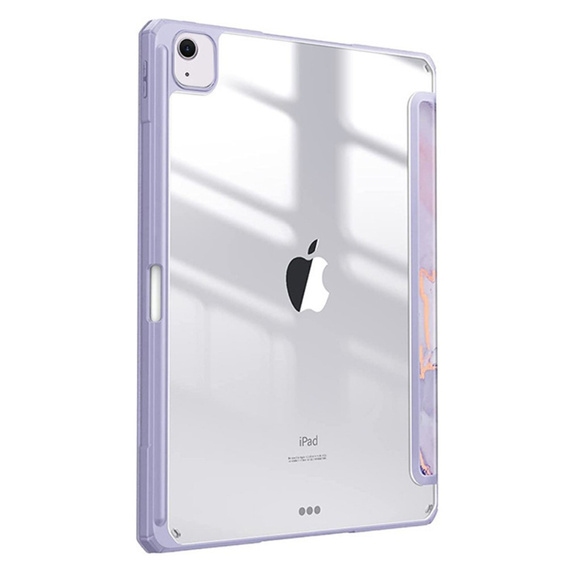 Case for Apple iPad Air 11" 6 gen. 2024, Smartcase Hybrid, with stylus space, Marble purple