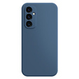 Case for Samsung Galaxy M55 5G, Silicone Lite, dark blue