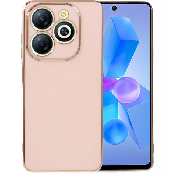 Case for Infinix Hot 40i, Glamour CamShield, pink rose gold