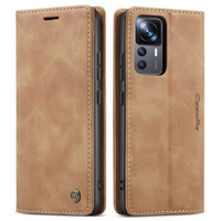 CASEME case for Xiaomi 12T / 12T Pro, Leather Wallet Case, brown