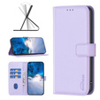 Flip case for Samsung Galaxy S23 FE, BINFEN Wallet, purple + 9H glass