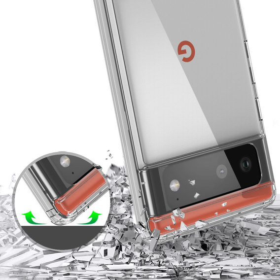 Case for Google Pixel 6, Fusion Hybrid, transparent