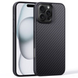 Case for iPhone 16 Pro, Aramid Fiber Cover, black