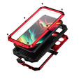 Case for iPhone 15 Pro, R-JUST, armoured, red / black