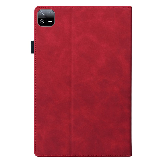 Case for Xiaomi Pad 6, Classic, with space for stylus, red