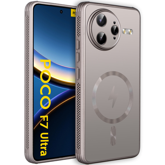 The casefor Xiaomi Poco F7 Ultra, MagSafe, titanium gold
