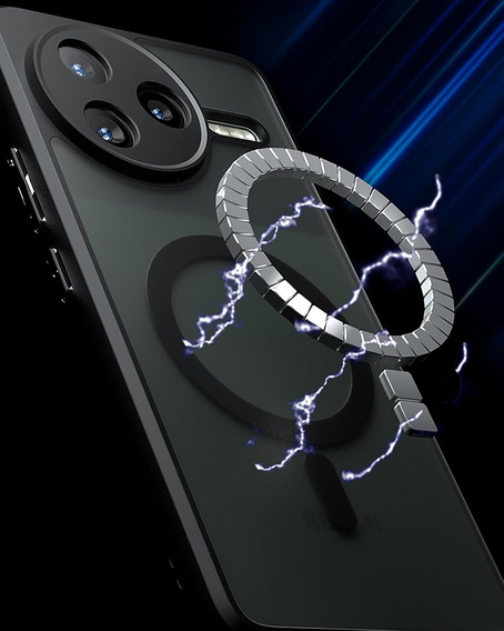 Case for Xiaomi Poco F7 Pro, for MagSafe, ERBORD Matt Case, black