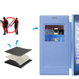 Flip case for Samsung Galaxy S25 Ultra, RFID Wallet MagSafe CamShield, blue