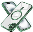 Case for iPhone 16 Plus, Electro MagSafe, green + Screen Glass