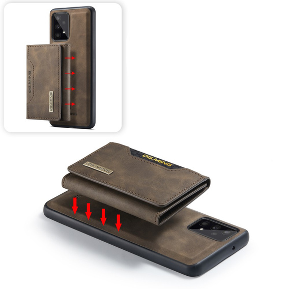 Case for Samsung Galaxy A53 5G, DG.MING 2in1, coffee
