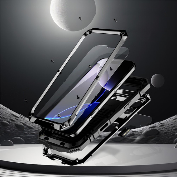 R-JUST case with stand and built-in glass for iPhone 17 Pro