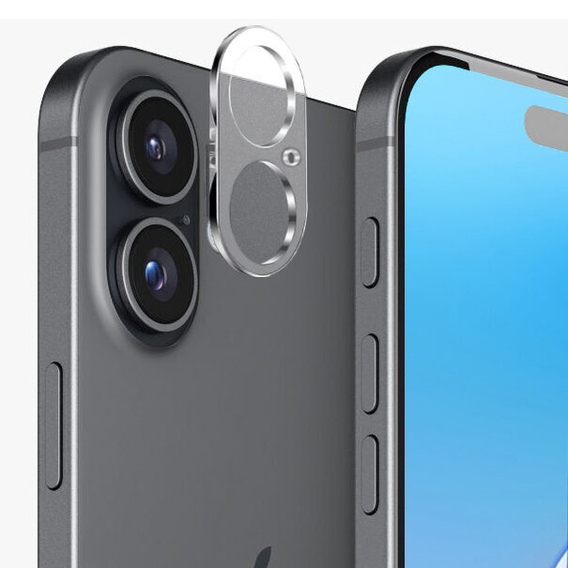 Tempered Camera Glass for iPhone 16 / 16 Plus, transparent