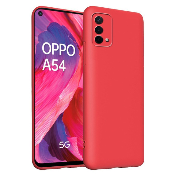 Case for Oppo A54 5G / A74 5G / A93 5G, Silicone Lite, red