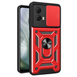 Case for Motorola Moto E14, CamShield Slide, red