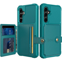 Case for Samsung Galaxy S23 FE, Card Holder Kickstand, green