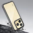 Case for Realme C61, Fusion Hybrid, transparent / black