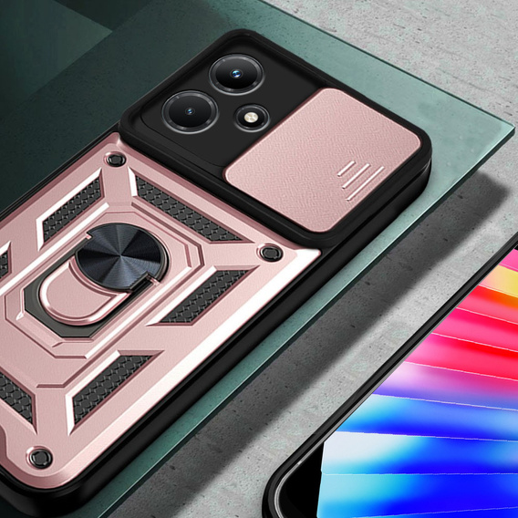 Case for Infinix Hot 30i, CamShield Slide, pink rose gold