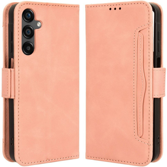 Flip case for Samsung Galaxy M35, Card Slot, pink
