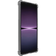 IMAK case for Sony Xperia 1 V, Dropproof, transparent / black