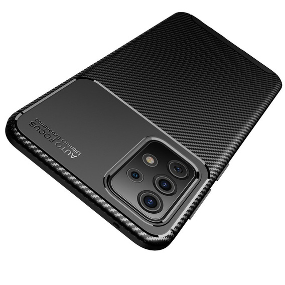 Case for Samsung Galaxy A52 / A52s, Carbon Gel, black