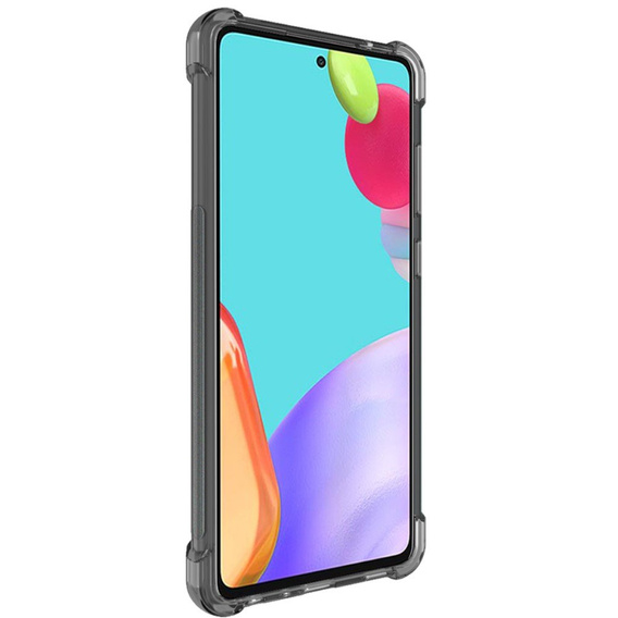 IMAK case for Samsung Galaxy A72 5G, Dropproof, transparent / gray