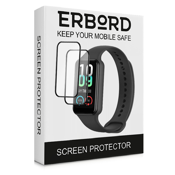 2x ERBORD Hybrid Glass for Amazfit Band 7