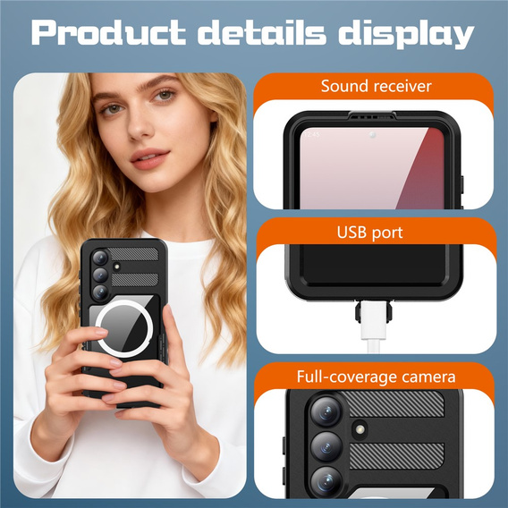 REDPEPPER waterproof case for Samsung Galaxy S26, black