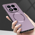 Case for Xiaomi Redmi Note 14 Pro 5G, Leather Hybrid MagSafe, purple