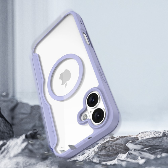 Dux Ducis Case for iPhone 16, Skin X Pro, MagSafe, purple