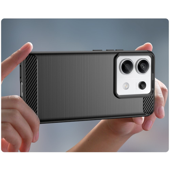 Case for Xiaomi Redmi Note 13 Pro 5G, Carbon, black