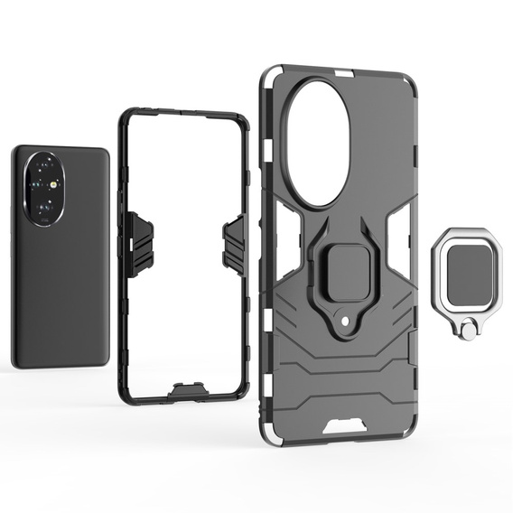 Case for Honor 200 Pro 5G, Kickstand Ring, black