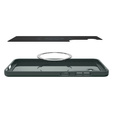 Spigen case for Samsung Galaxy S25, Thin Fit Mag, green + 9H tempered glass 