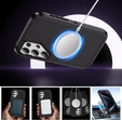 Case with frame for Samsung Galaxy S22 Ultra, for MagSafe, black