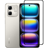 3D Tempered Glass for Infinix Hot 50i 4G, black frame