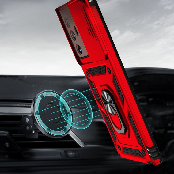 Case for Samsung Galaxy Note 20 Ultra, CamShield Slide, red