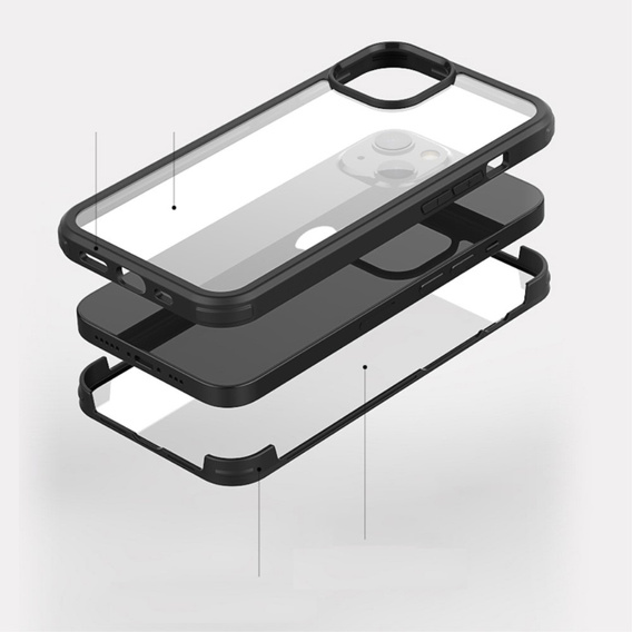 Case for iPhone 13 mini, ERBORD Guardian, black