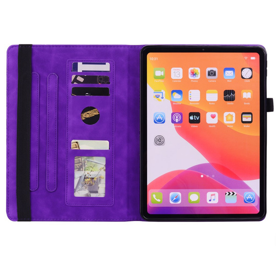 Flap case for Lenovo Tab M11, flower, purple