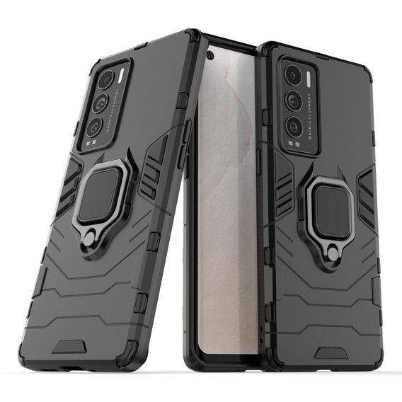 Case for Realme GT Explorer Master, Kickstand Ring, black