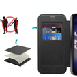Flip case for Samsung Galaxy S25+ Plus, RFID Wallet MagSafe CamShield, black