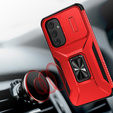 Armored case for Samsung Galaxy A54 5G, armored Slide Ring, red